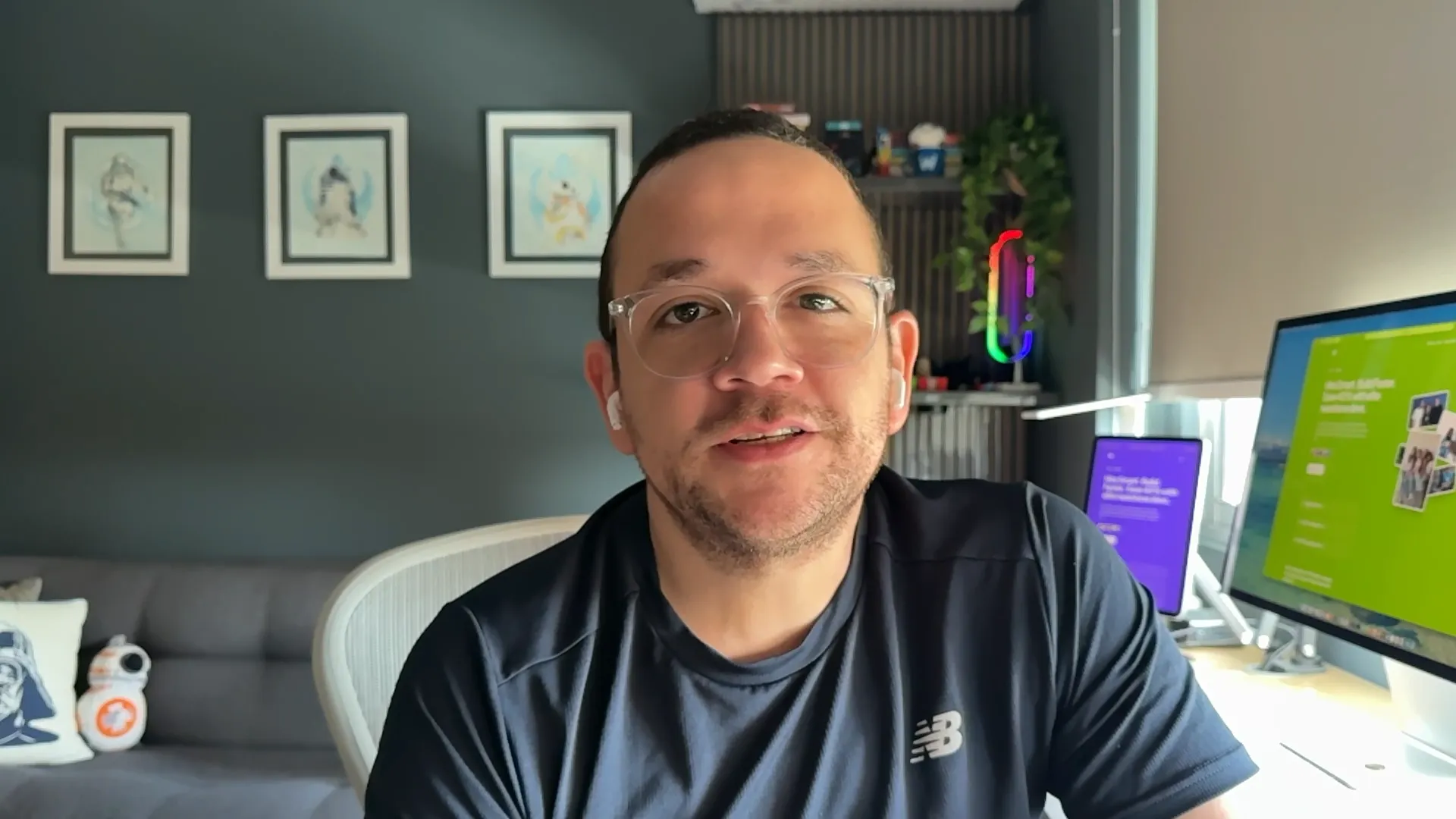 Quick Coffee podcast banner featuring hosts discussing technology topics